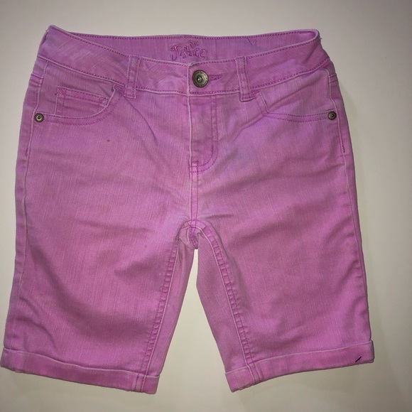 girls denim bermuda shorts